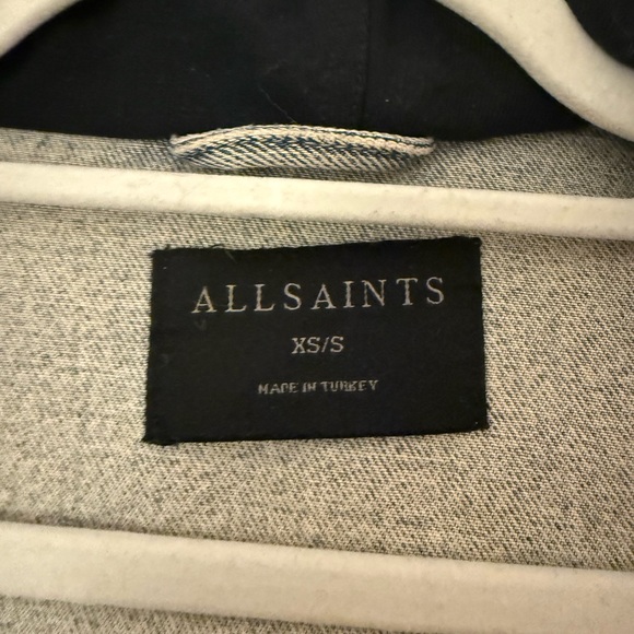 All Saints Women's Milena Hooded Jacket in Indigo Blue - Picture 3 of 3